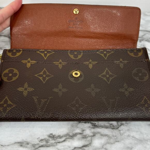 Louis Vuitton Monogram Sarah Wallet Authentic Vintage - Picture 3 of 8